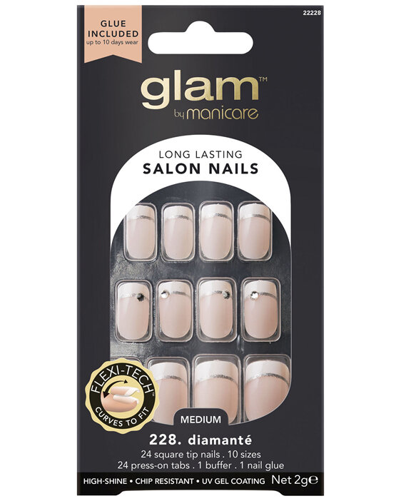 Glam by Manicare 228. Fashion Diamante Nails