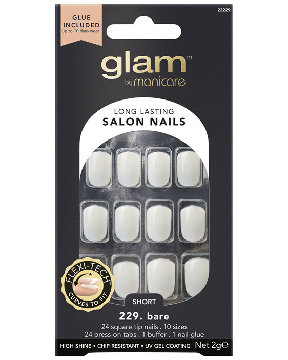 Glam By Manicare 229. Basic Short Square Nails