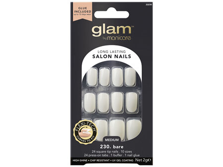 Glam By Manicare 230. Basic Med Square Nails