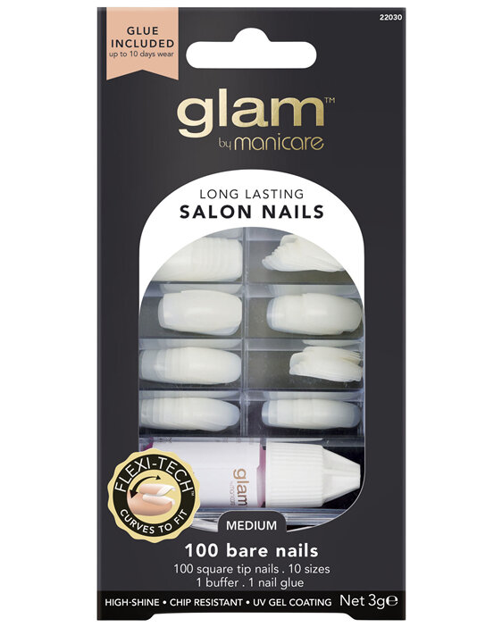 Glam by Manicare Nail Glue Box 100 Nails