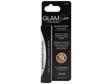 Glam By Manicare® Pro Magnetising Eyeliner Black 5ml