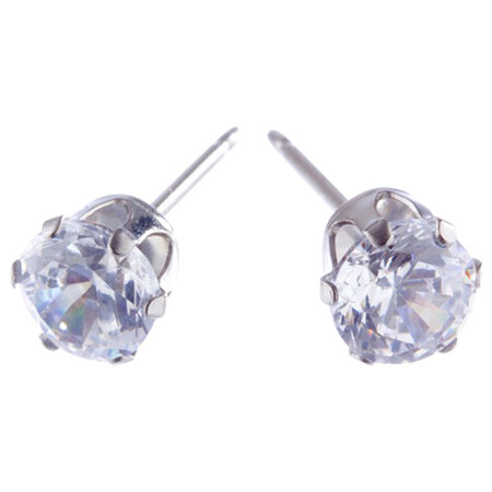 GLAM Silver 3mm Cubic Zirconia