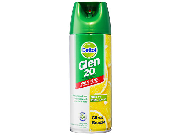 Glen 20 Spray Disinfectant All-In-One Citrus Breeze 300g