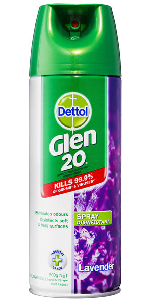 Glen 20 Spray Disinfectant All-In-One Lavender 300g