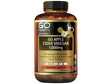 GO Apple Cider Vinegar 1000mg 90 VegeCaps