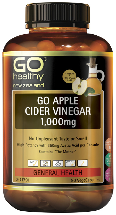 GO Apple Cider Vinegar 1,000mg 90VCaps