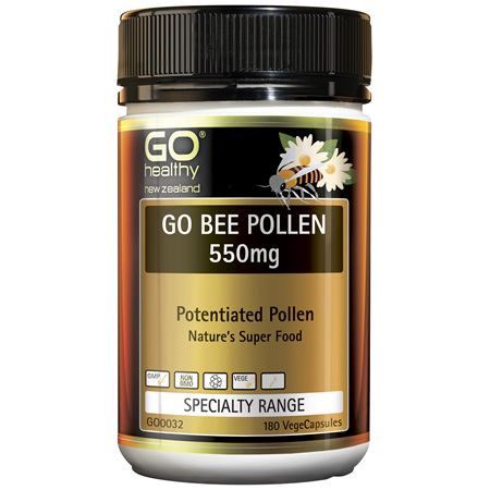GO Bee Pollen 550mg 180 VCaps