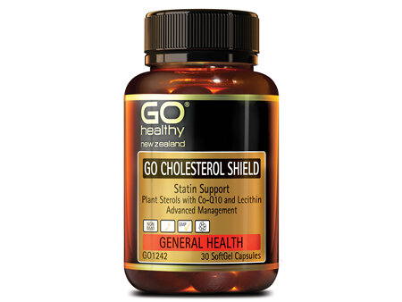 GO CHOLESTEROL SHIELD  - Statin Support (30 Caps)