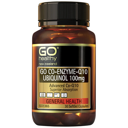 GO Co-Enzyme-Q10 Ubiquinol 100mg 30 Caps