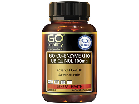GO Co-Enzyme Q10 Ubiquinol 100mg 60 Caps