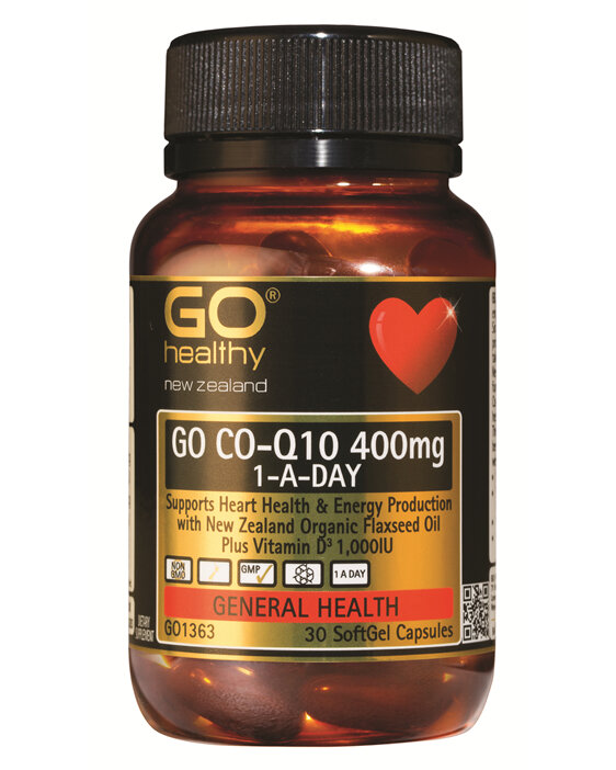 GO CO-Q10 400mg 1-A-DAY Maximum strength (30 Caps)
