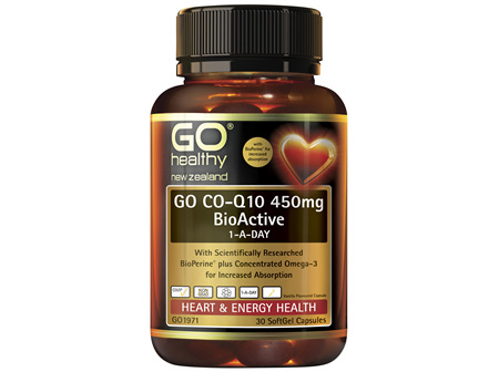 GO Co-Q10 450mg BioActive 1-A-Day 30 Caps