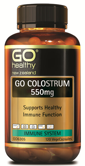 GO COLOSTRUM 550mg - Supports Healthy Immune Function (120 Vcaps)