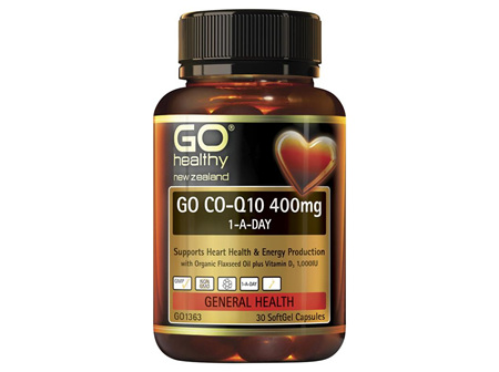 GO CoQ10 400mg 1-A-Day 30 Capsules