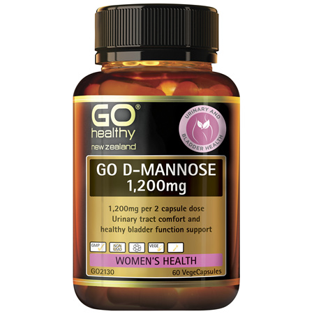 GO D-Mannose 1200mg 60 VCaps
