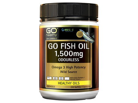 GO Fish Oil 1500mg Odourless 210 Capsules