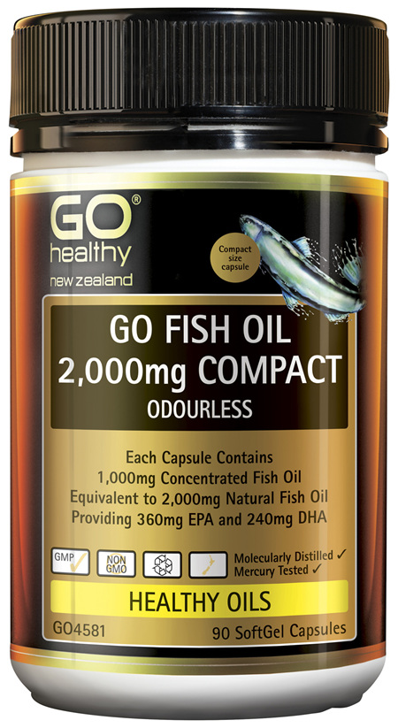 GO Fish Oil 2000mg Compact 90 Caps