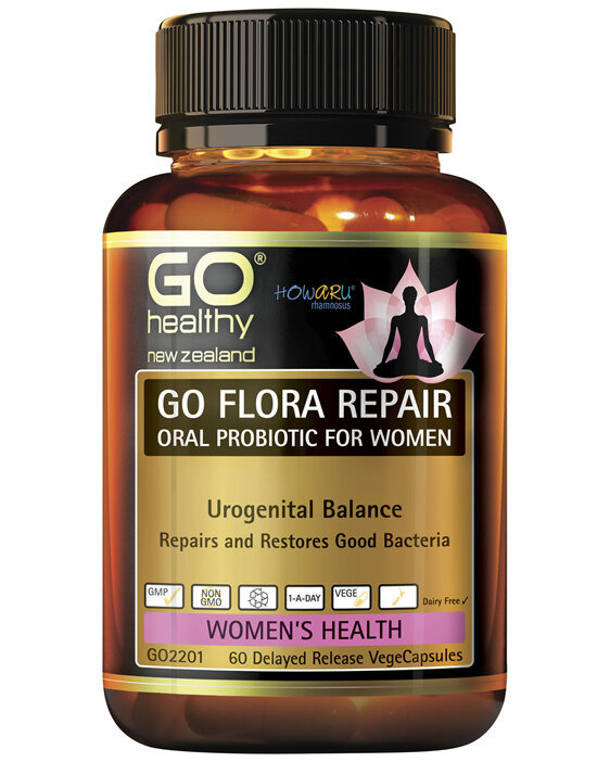 GO Flora Repair Oral Probiotic for Women 60 VegeCaps
