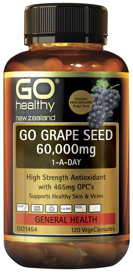GO Grape Seed 60,000mg 1-A-Day 120 VCaps