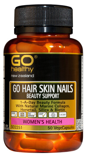 GO HAIR SKIN NAILS BEAUTY SUPPORT - 1-A-Day Beauty Formula (50 Vcaps)