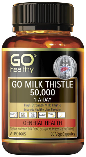 GO Health GO Milk Thistle 50,000 1-A-Day 60 VegeCapsules