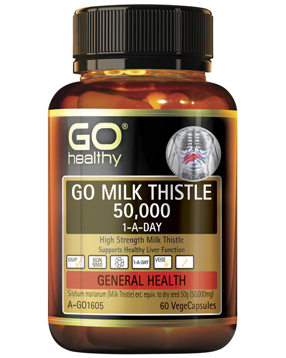 GO Health GO Milk Thistle 50,000 1-A-Day 60 VegeCapsules