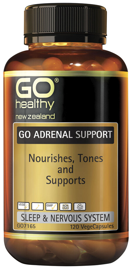 GO Healthy GO Adrenal Support 120 VegeCapsules