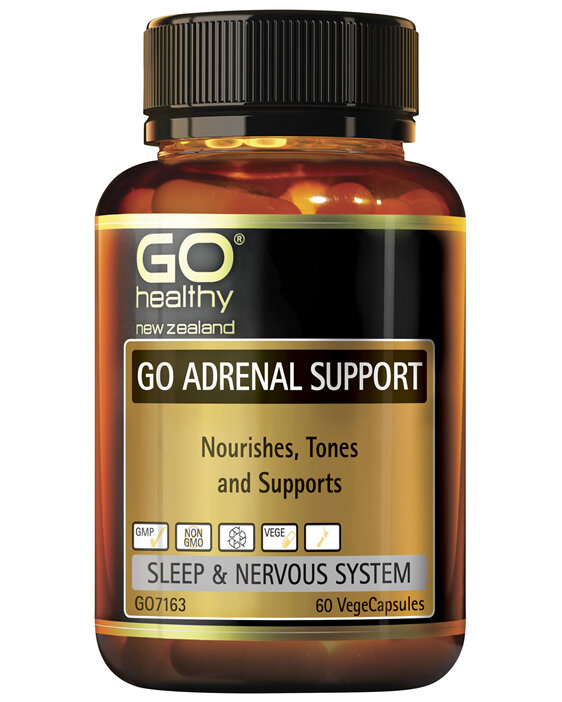 GO Healthy GO Adrenal Support 60 VegeCapsules