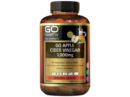 GO Healthy GO Apple Cider Vinegar 1,000mg 90VCaps