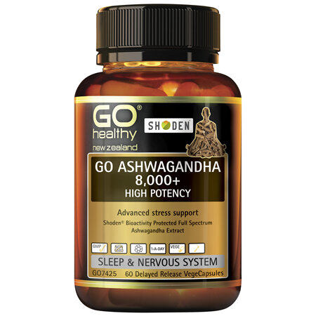 GO Healthy GO Ashwagandha 8,000 + 60 DR VCaps