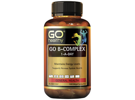 GO Healthy GO B Complex 1-A-Day 120 VegeCapsules