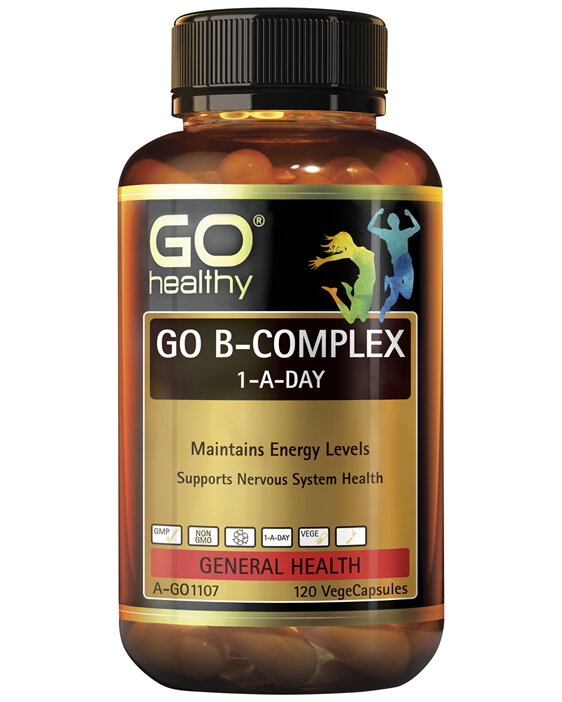 GO Healthy GO B Complex 1-A-Day 120 VegeCapsules