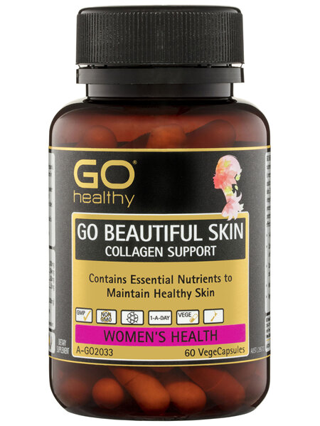 GO Healthy GO Beautiful Skin Collagen Support VegeCapsules 60 Pack