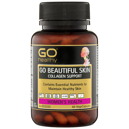GO Healthy GO Beautiful Skin Collagen Support VegeCapsules 60 Pack