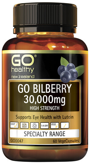 GO Healthy GO Bilberry 30,000mg 60 Vcaps