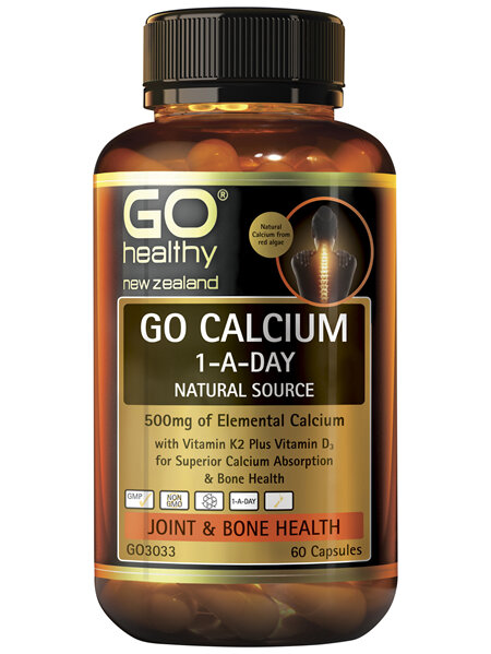 GO Healthy GO Calcium 1-A-Day 60 Caps