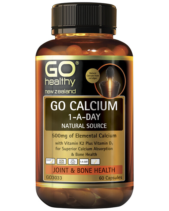 GO Healthy GO Calcium 1-A-Day 60 Caps