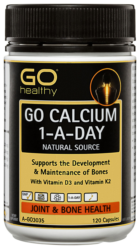 GO Healthy GO Calcium 1-A-Day Natural Source Capsules 120 Pack