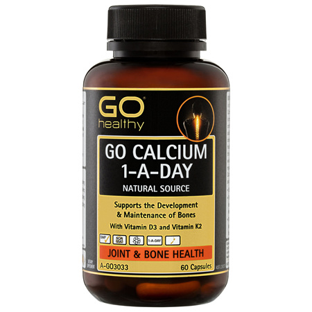 GO Healthy GO Calcium 1-A-Day Natural Source Capsules 60 Pack