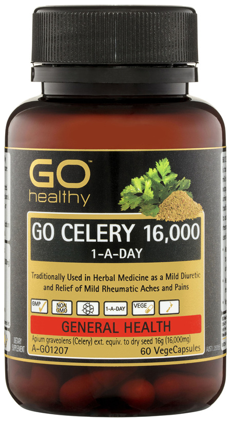 GO Healthy GO Celery 16,000 1-A-Day VegeCapsules 60 Pack