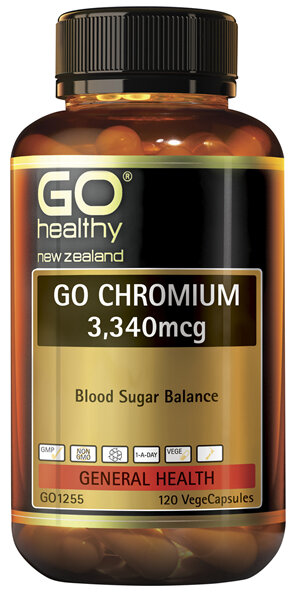GO Healthy GO Chromium 3,340mcg 120 VCaps