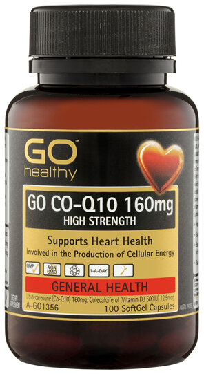GO Healthy GO Co-Q10 160mg High Strength SoftGel Capsules 100 Pack