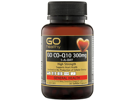 GO Healthy GO Co-Q10 300mg 1-A-Day 30 Soft Capsules