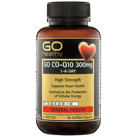 GO Healthy GO Co-Q10 300mg 1-A-Day SoftGel Capsules 90 Pack
