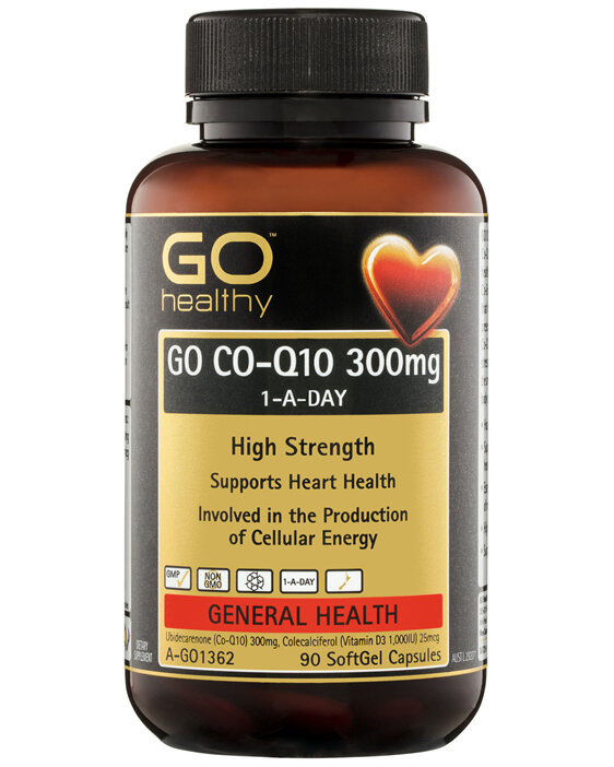 GO Healthy GO Co-Q10 300mg 1-A-Day SoftGel Capsules 90 Pack