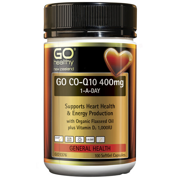 GO Healthy GO Co-Q10 400mg 1-A-Day 100 Caps