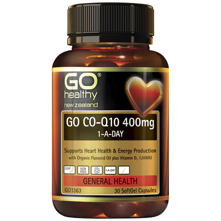 GO Healthy GO Co-Q10 400mg 1-A-Day 30 Caps