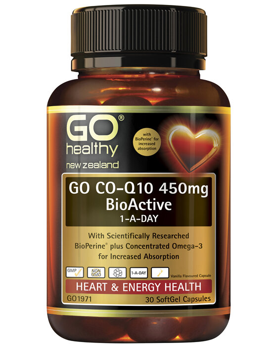 GO Healthy GO Co-Q10 450mg BioActive 1-A-Day 30 Caps