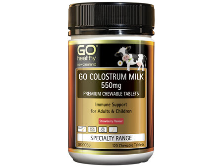 GO Healthy GO Colostrum Milk 550mg 120 Chew Tabs