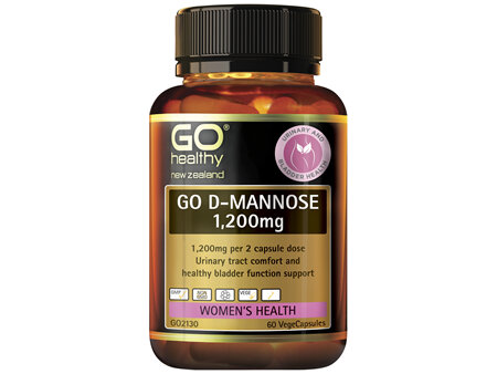 GO Healthy GO D-Mannose 1200mg 60 VCaps